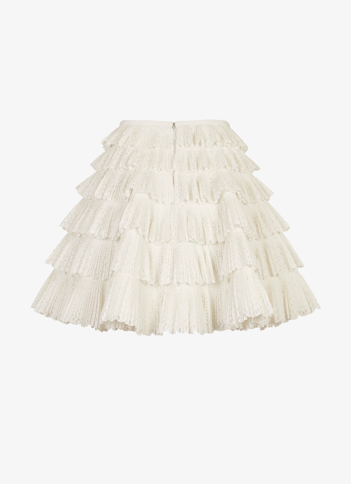 Jupe plissée en popeline technique ALAÏA JUPE PLISSÉE EN POPELINE TECHNIQUE